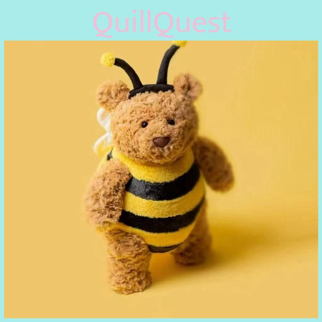 Bee Bear Plush Toy Cartoon Stuffed Doll Animal Bedroom Decoration Kids Gift