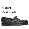 Mens Designer Shoes Men Genuine Leather Docksides Classic All Black Boat Shoes For Homme Femme X147