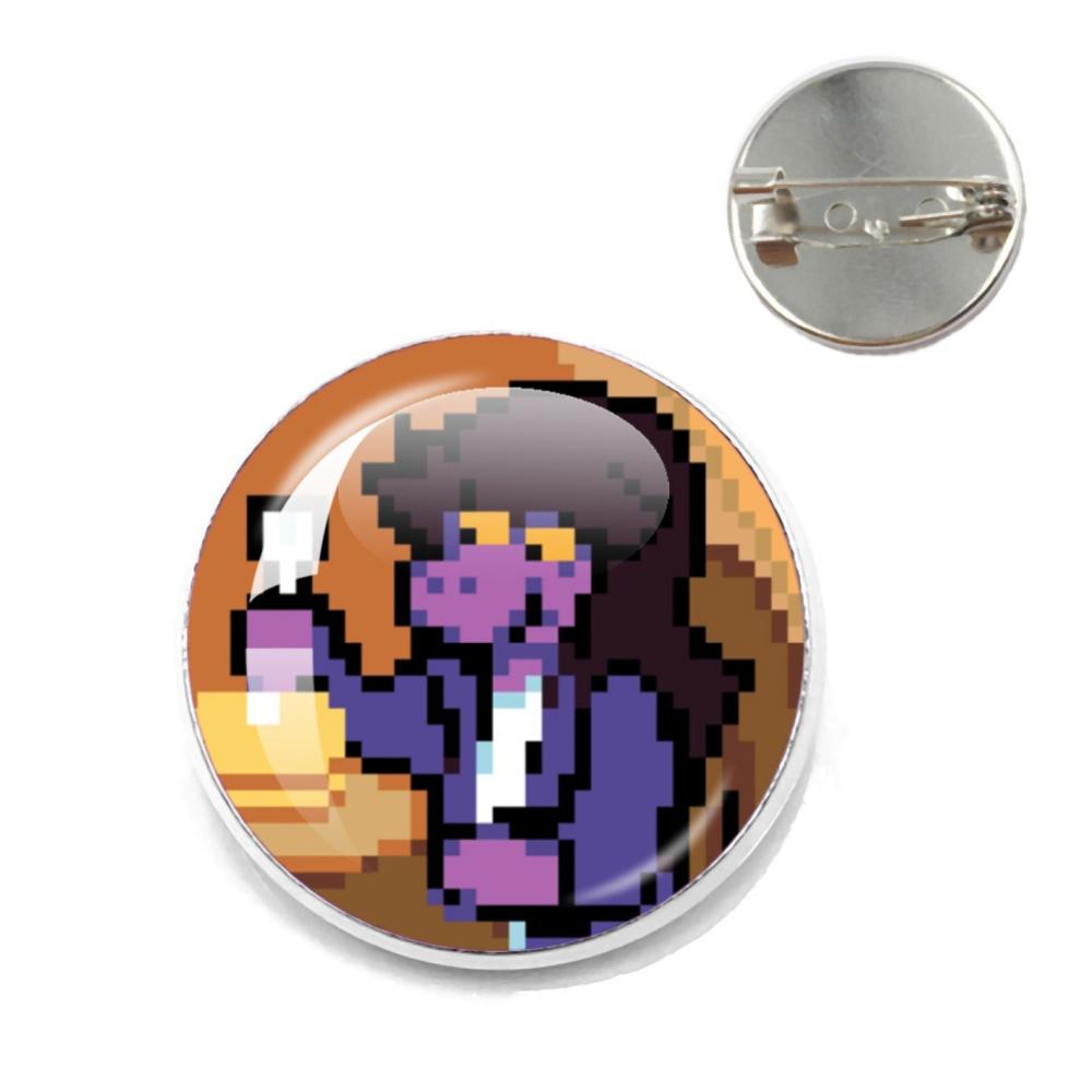 Игровой персонаж Deltarune Сьюзи Забавный Мем Металлические Значки Креативная Булавка на Лацкан Декор Любитель Мультфильмов Металлическая Брошь Воротник Подарок Украшение