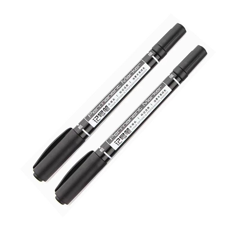 1/2/3pcs 3pcs Colour Two Nib Waterproof Ink Art Markers Permanent Student School Office Supplies Painting Pen