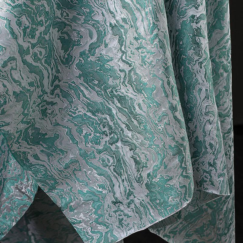 50*145см Волна Лава Плетение Жаккардовая Ткань Блестящая Глянцевая Тяжелая Вышивка Текстура Дизайнерская Ткань Для Шитья Пальто Куртки Брюк