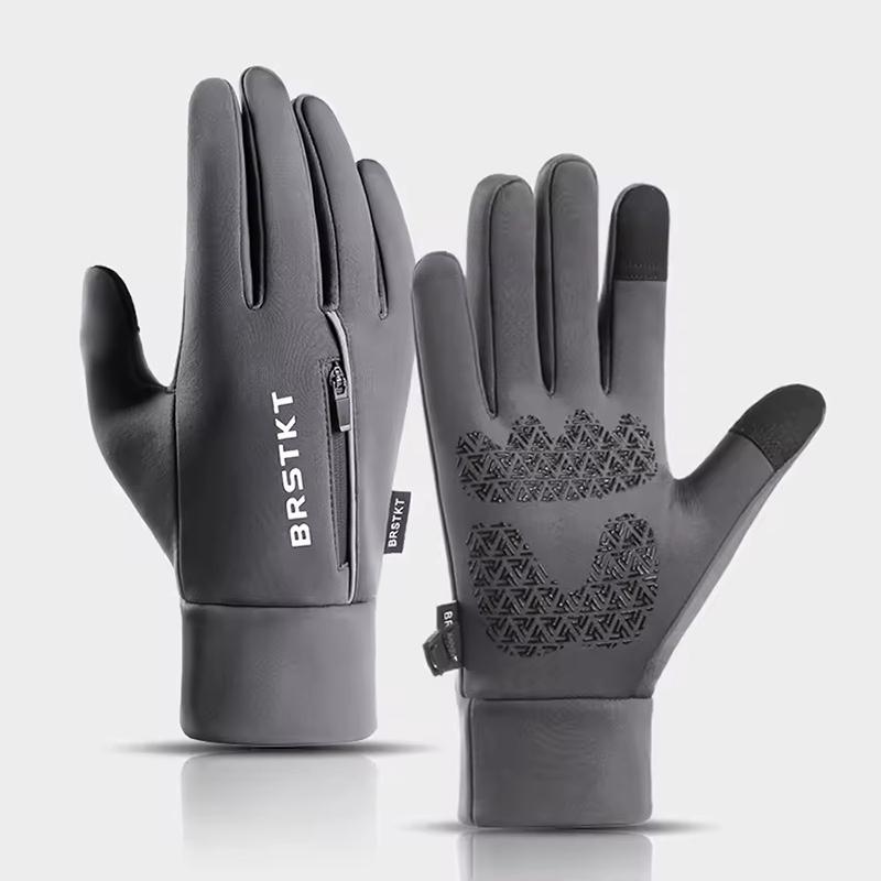 Зимние велосипедные теплые перчатки мужские уличные толстые теплые портативные карманные перчатки с полными пальцами сенсорный экран водонепроницаемые лыжные спортивные перчатки