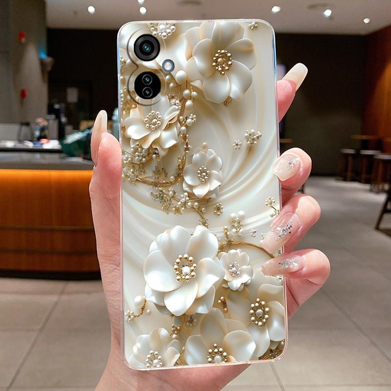 For Tecno Camon 19 Neo Casing Luxury Fashion Butterfly Flowers Soft TPU Silicone Clear Back Cover Camon 19Neo CH6i Phone Case