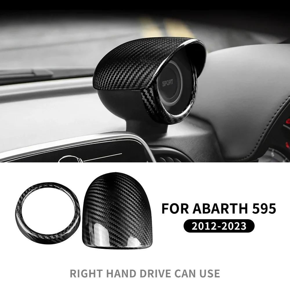 For Abarth 595 695 2012 2013 2014 2015 2016 2017 2018 2019 2020 2021 2022 2023 Real Hard Carbon Fiber RHD Trim Cover Car Sticker