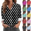 Women's Shirt Blouse Print Button Long Sleeve Casual Basic Shirt Collar Regular Top