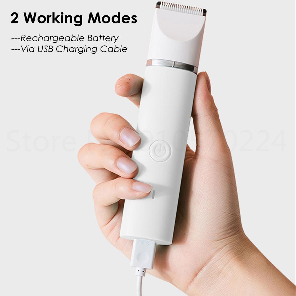 4 In 1 Pet Grooming Machine Dog Cat Automatic Hair Clipper USB Rechargeable Pet Nail Clippers Hair Clipper Foot Hair Cutting Set