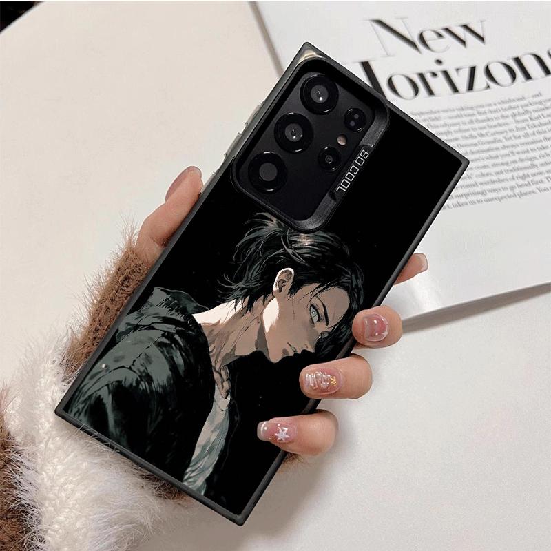 A-Атака Титанов Эрен Йегер Ударопрочный Чехол для Телефона для Samsung Galaxy S26 Edge S25 Ultra S24 FE S23 Plus S21 Чехол Защита от Падения