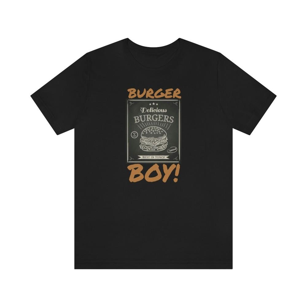 Футболка Burger Boy! Постер бургерной на грифельной доске Унисекс Футболка