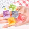 10 ШТ. Кристаллический Кубик Льда Сенсорная Игрушка Квадратный Моти Сквиши Мячик-Антистресс Мягкая Сжимаемая Игрушка-Фиджет Прозрачная Сенсорная Игрушка для Снятия Стресса