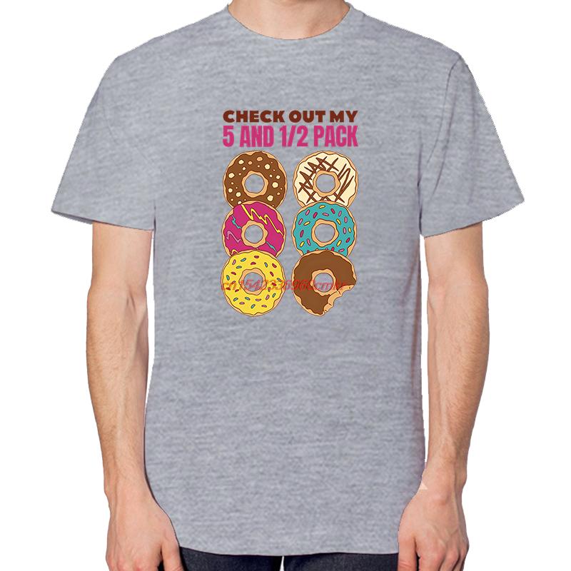Six Pack Donuts Funny 5 12 Pack Shirts Graphic Tee Short Sleeve Cotton Tshirt New In Tops And Tshirts