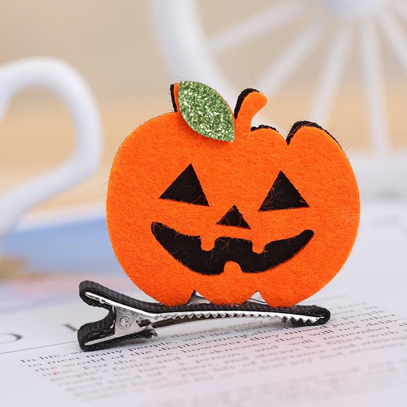 Creative Halloween Dress Up Hairpin Children'S Three-Dimensional Hair Accessories, Cute Cat Pumpkin Bb Clip Bat Hairpin Gift