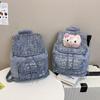 Мультяшный медведь Линабелл кукла сумка однотонный рюкзак с вышитыми деталями