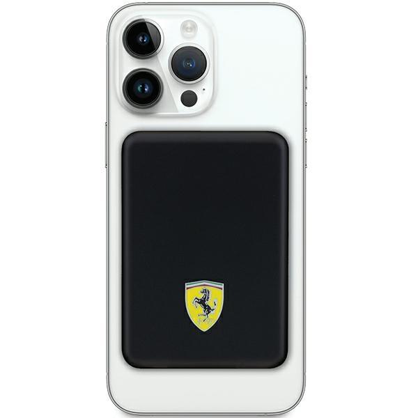 Powerbank do iPhone Ferrari 15W Metal Logo MagSafe Czarny