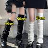 40/5070cm Length Lolita Leg Warmers Knitted Crochet Socks Knitted Leg Warmers  Autumn Winter