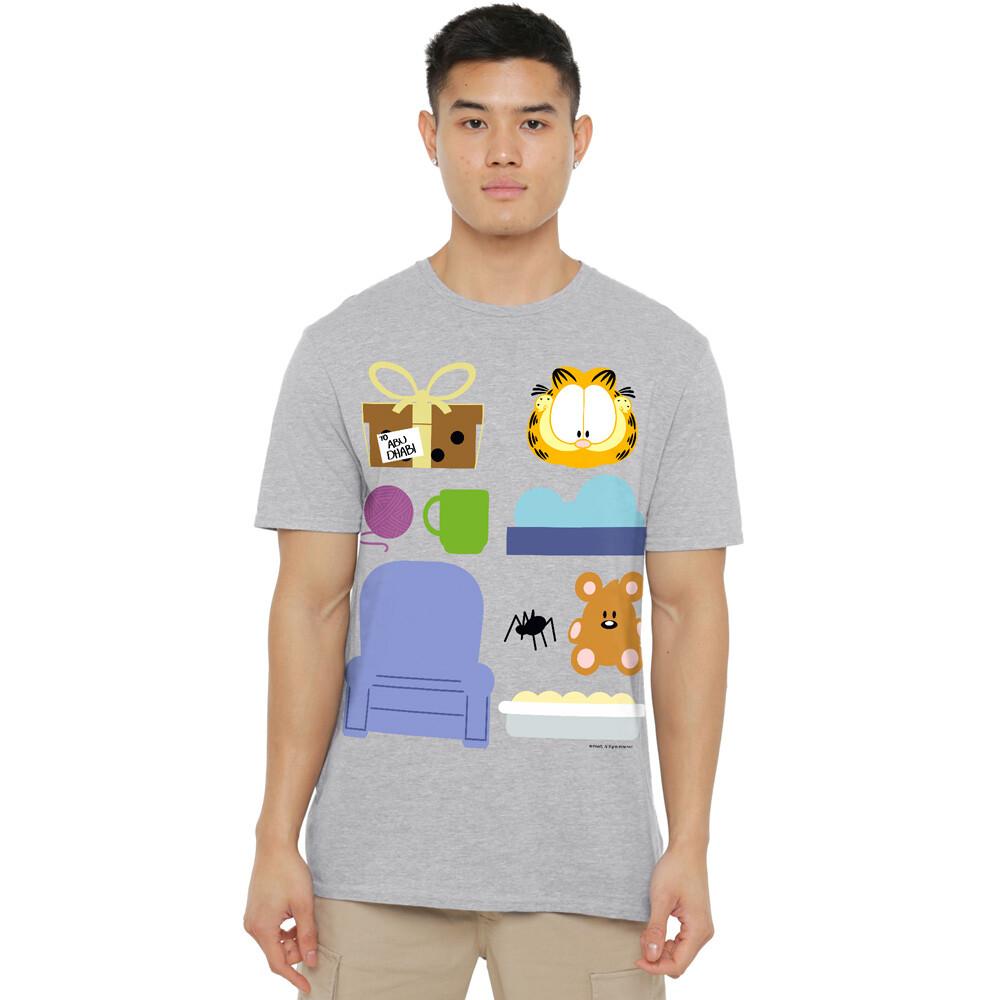 Garfield Gift Set T-Shirt S-2XL, Athletic Heather Unisex T-Shirt