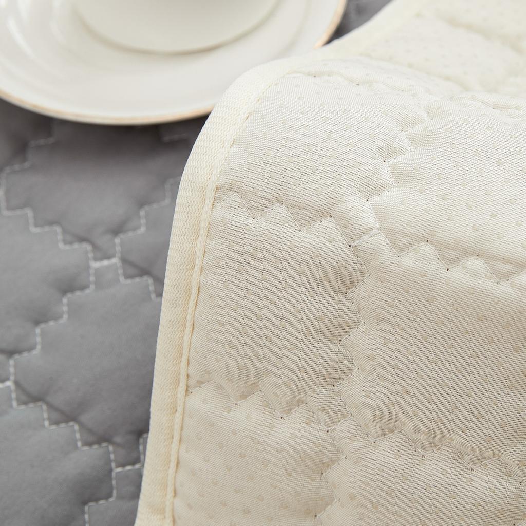 Plaid Lace Decorated Non-slip Sofa Cover Protector Chaise Four Season Universal Stretch Corner Sofa Cushion Towel 1/2/3/4-seater