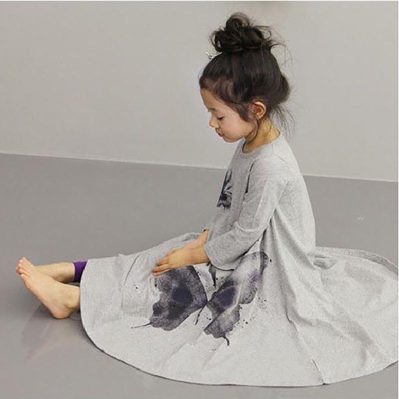 Платье с рисунком бабочки для девочек, детские танцевальные праздничные платья, одежда для детей от 3 до 10 лет