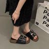 Slippers Women Wear High-end Silver Platform Heightening Sandals Fairy 2025 New Summer Evening Shoes Sandals