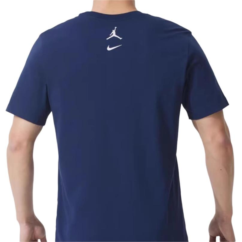 Jordan MVP T Shirts Men's Blue Crew Neck Moderate IB7525-410
