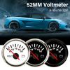 New 52mm  Waterproof  Voltmeter Universal Volt Gauge Meter 8-16V 16-32V with Red Backlight For Boat Automobile Yacht