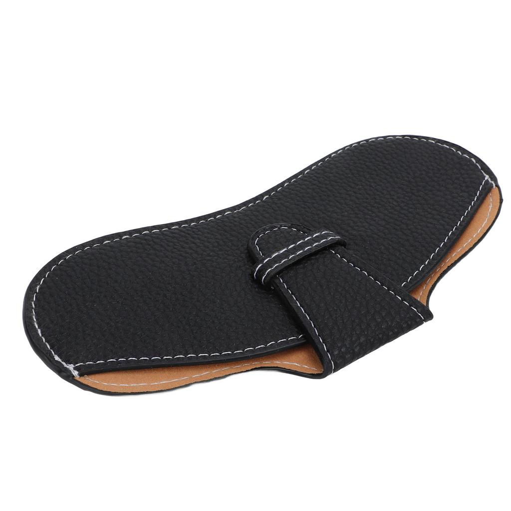 Кожаный чехол для солнцезащитных очков Портативный чехол для очков из искусственной кожи, износостойкий простой чехол для очков