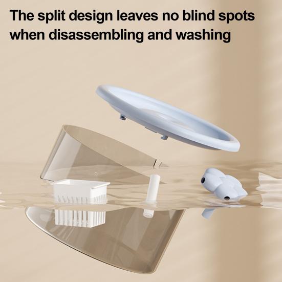 1,5 л фонтанчик для кошек автоматический питьевой фонтанчик для домашних животных тихий диспенсер для воды для домашних животных с прозрачным резервуаром для домашних кошек и собак