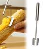 Ручка для кукурузного рубанка из нержавеющей стали Кукурузоочиститель Отделите шелуху Наслаждайтесь свежей кукурузой с минимальными усилиями Не пачкайте руки Удобный инструмент