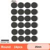 Rubber Pads For Chair Legs 1-24pcs Anti Slip Mat Bumper Damper Non-Slip Round Square Self Adhesive Table Feet Protector Hardware