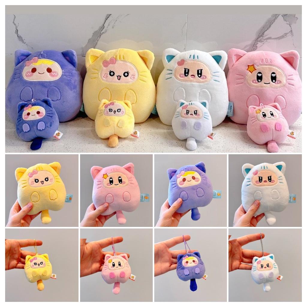Милая мультяшная кошка, плюшевая игрушка, кукла, подвеска-украшение