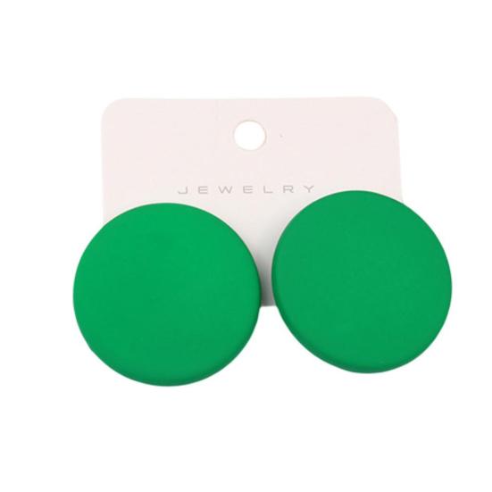 1 пара серег-гвоздиков ярких цветов с геометрическим рисунком, аэрозольная краска, пирсинг, простые для женщин и девочек, большие