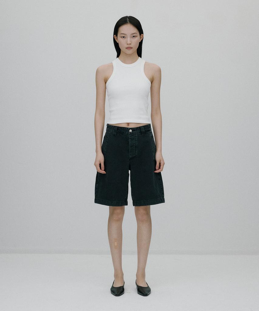 Sunjin Horangji Canton Bermuda Pants [Black]