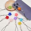 Five-Pointed Star Pendant Phone Charm Hanging Rope Y2K Phone Chain Strap Bag Decoration Lanyards Keychain Accessory