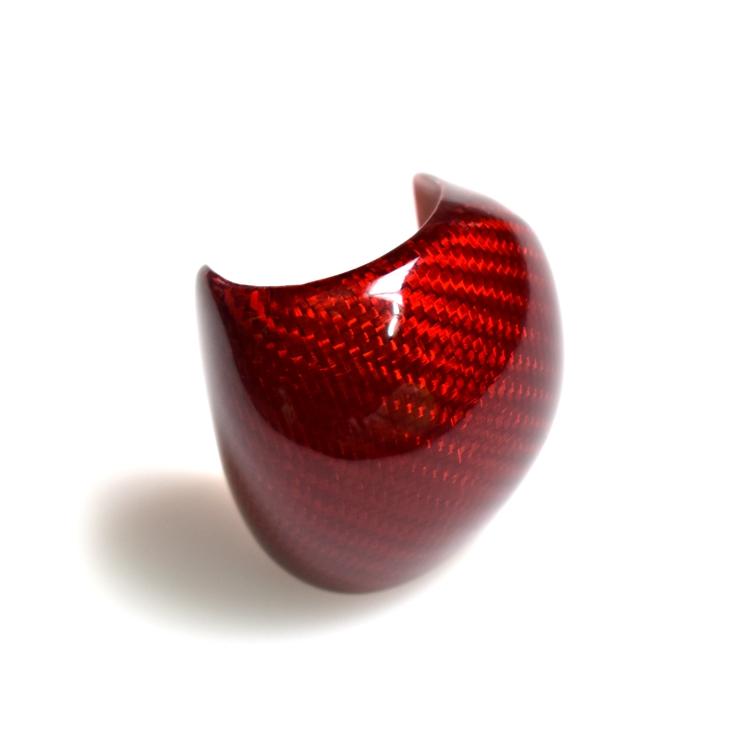 Red Carbon Fiber Gear Shift Knob Cover for Honda Odyssey Elysion 2015-2021