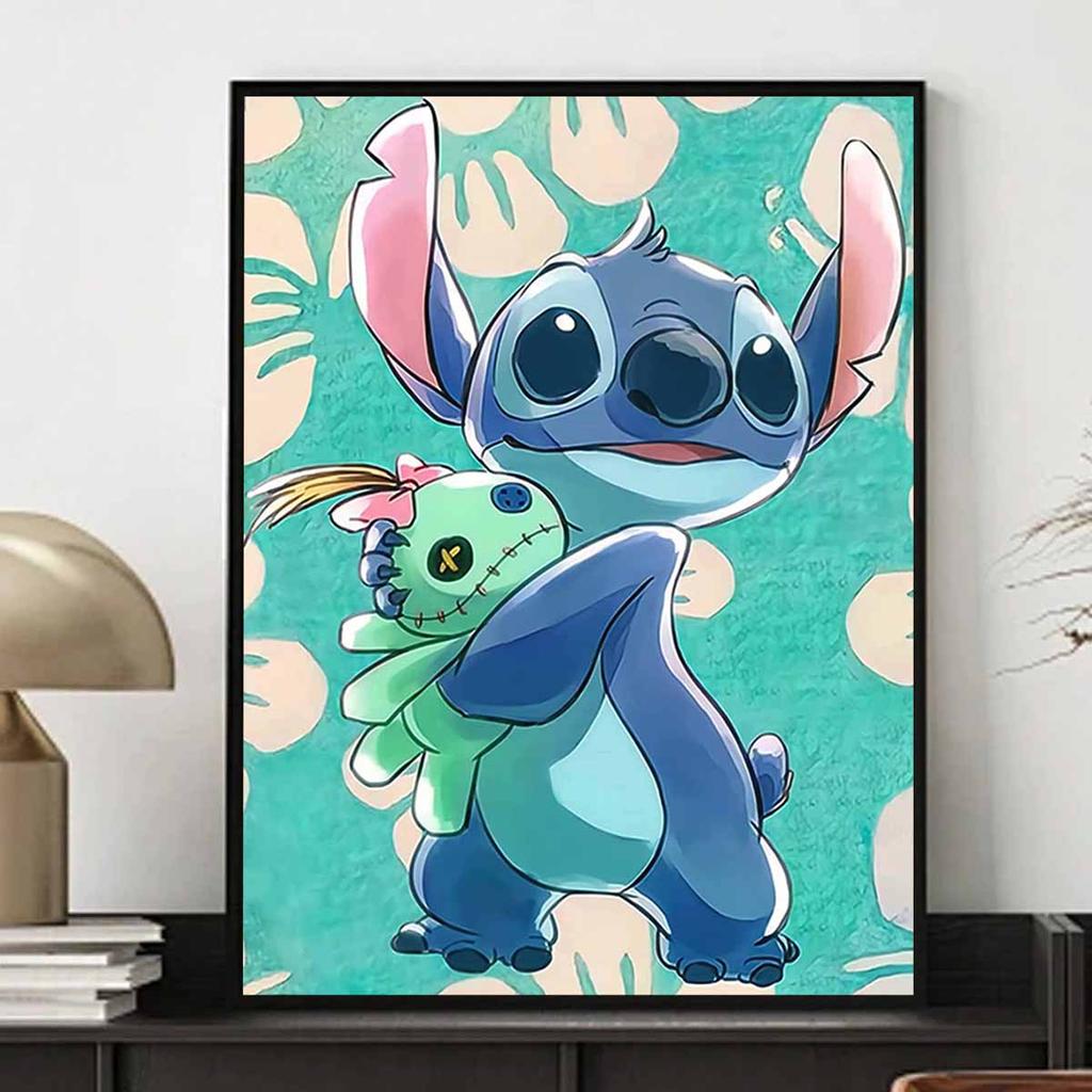 Full Round Diamond Painting Stitch and His Toys Princess Art Rhinestone Picture Mosaic DIY 5D Cross Stitch Embroidery Home Decoration