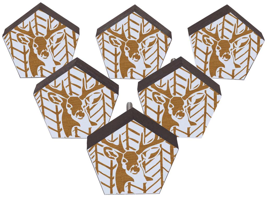 IBA Indianbeautifulart коричневые ручки с гравировкой 10 шт. мебельные деревянные ручки-гребешки в деревенском стиле