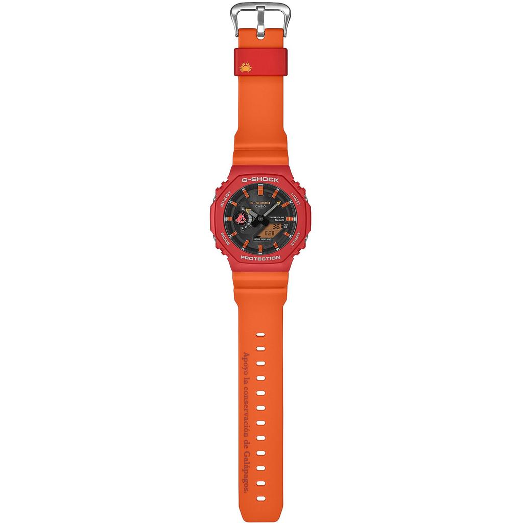 Casio Часы G-SHOCK, Сотрудничество с Фондом Чарльза Дарвина, Bluetooth, Tough Solar, GA-B2100DF-4AJR, Официальная модель Японии