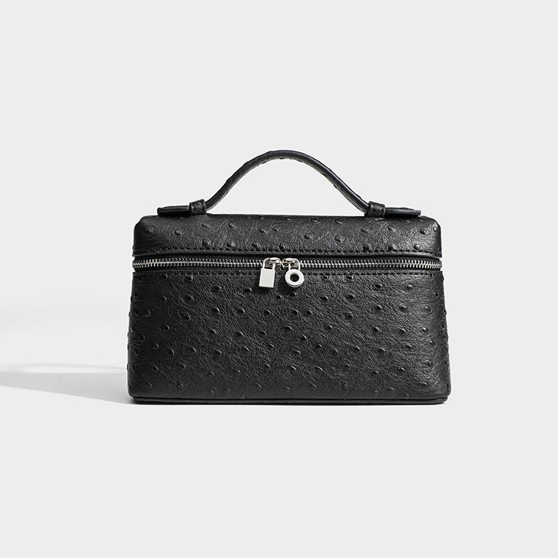 LP19 Fashionable Versatile 2025 New Genuine Ostrich Leather Crossbody Bag - Gigi Style Handbag