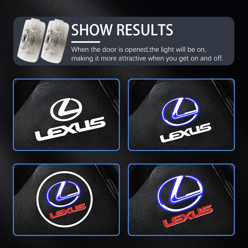 Для LEXUS IS FSPORT IS250 IS300 IS350 UX UX300h UX260h UX200 Светодиодный проектор логотипа приветствия на дверь автомобиля, светильник-призрак, аксессуар
