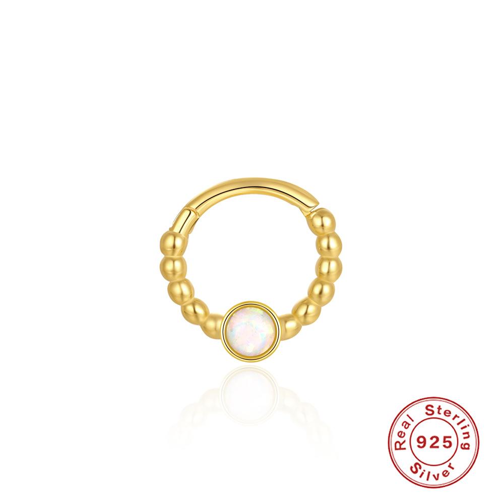 Серьги для пирсинга хряща Wind S925 Sterling Silver Star Diamond Temperament, пряжка для ушей, кольцо для носа, двойное назначение