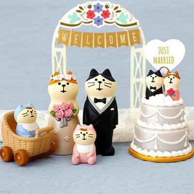 Миниатюрные ornaments-котики из смолы для свадеб, подарков на День святого Валентина и декора японских продуктовых магазинов