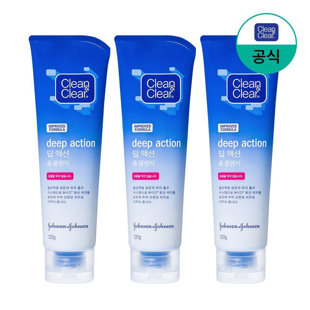 Clean&Clear Пенка для глубокого очищения, 120 г, 3 шт.
