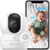 EZVIZ CP1 Pro 3 Мп Внутренняя камера безопасности для питомцев [2K/Поворот и наклон/Детекция движения/Автоматическое слежение/Ночное видение/Двусторонняя аудиосвязь/Японское приложение/Уведомления на смартфон