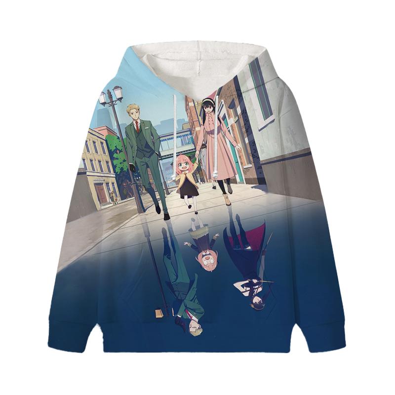 Spy X Family Hoodie Cartoon Anya Forger Pullover Loyor Yor Forger Boys Girls Personality Outfits Tops Children Gift Clothes
