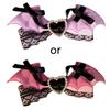 Cosplay Hair Clip Novelty Bat Wing Lace Bows Hairclip Party Headwear Anime Hairpin Female Hair Grip Halloween Headdress