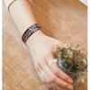 Qi Nuo Multi-Layer Leather Bracelet with Buckle and Feather Charm