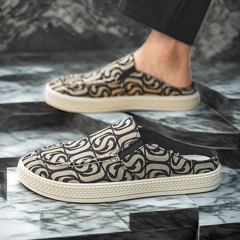 Male Slipper Outdoor Mules Pvc Slides Half Men's Shoe Designer Luxury High Quality Fashion Original Summer Sale Trend 2024 Adult