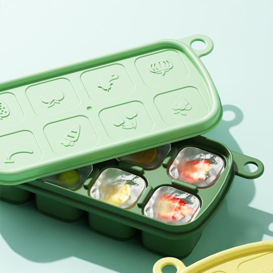 Силиконовая форма для кубиков льда, не содержащая бисфенол-А, гибкий лоток для льда, легко снимаемый, штабелируемый, для приготовления кубиков льда для коктейлей, кофейных напитков