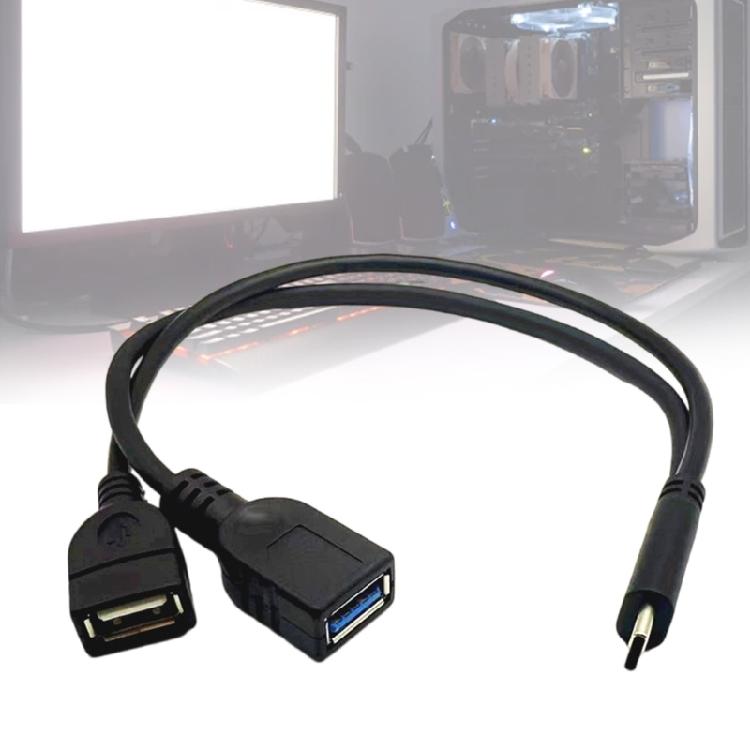 Универсальный кабель-конвертер Type C на USB 3.0 OTG 30 см, высокая скорость синхронизации данных, ПВХ текстура, для смартфонов, компьютеров