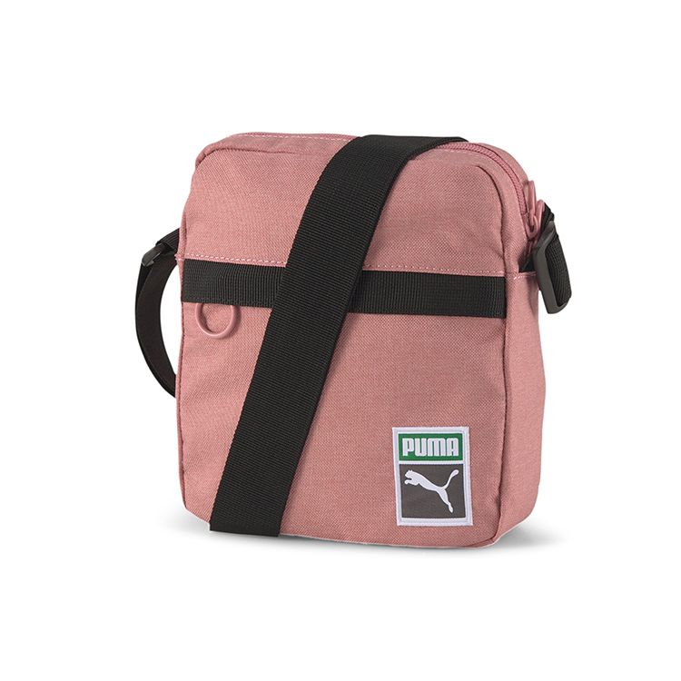 Puma Originals Portable Retro Polyester Canvas Shoulder Bag Unisex bags Pink Purple 077437-03
