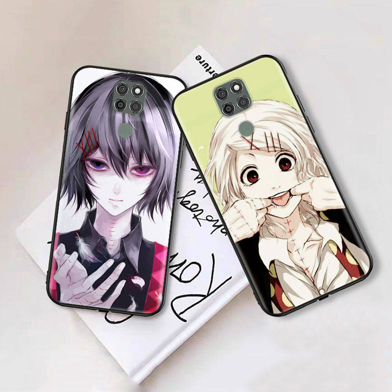 Черный чехол для Xiaomi Poco X6 X4 M5 M6 F5 F6 C65 C55 C50 C51 C40 Pro Redmi 14C A3X 13C 12C 11T 10A 9C Note 7 6 8A Plus W-57 Tokyo Ghoul Juuzou